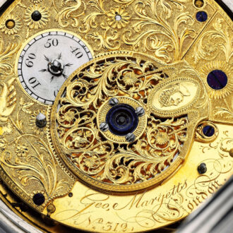 An English astronomical watch with annual calendar Circa 1783