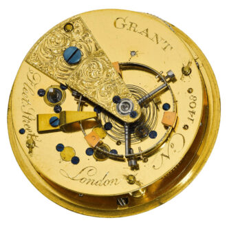 An English watch with two opposing balance springs Circa1788