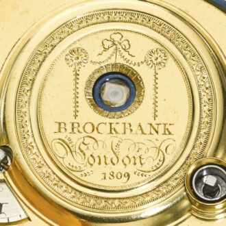 English gold cylinder watch with regulator type dial Circa 1809