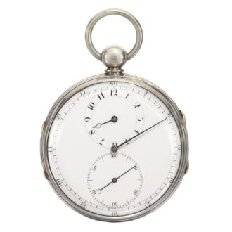 A very rare English lever watch in later silver case Circa 1798