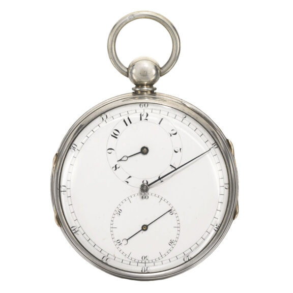 A very rare English lever watch in later silver case Circa 1798
