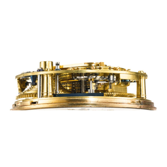 A very rare English lever watch in later silver case Circa 1798 A very rare English lever watch in later silver case Circa 1798