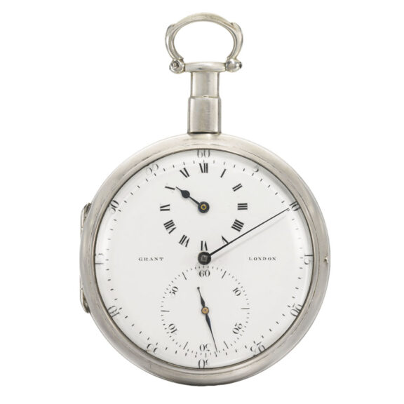 An English early lever watch with regulator type dial Circa 1800 An English early lever watch with regulator type dial Circa 1800