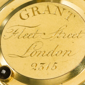 An English early lever watch with regulator type dial Circa 1800 An English early lever watch with regulator type dial Circa 1800