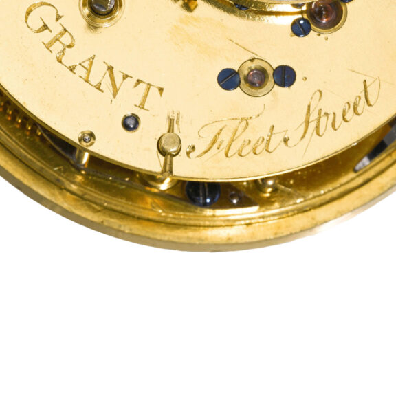 An English early lever watch with regulator type dial Circa 1800 An English early lever watch with regulator type dial Circa 1800