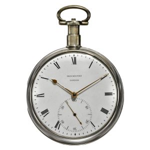 Fine English silver pocket watch chronometer Circa 1807