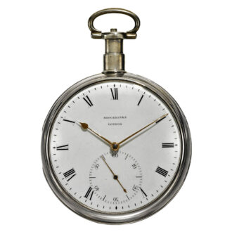 Fine English silver pocket watch chronometer Circa 1807