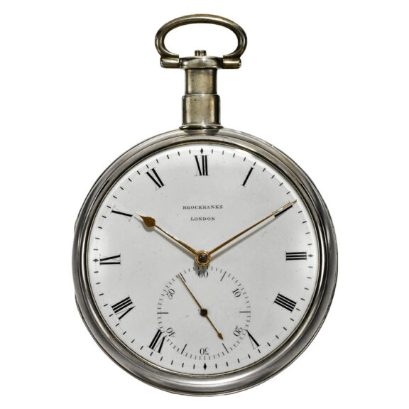 Fine English silver pocket watch chronometer Circa 1807