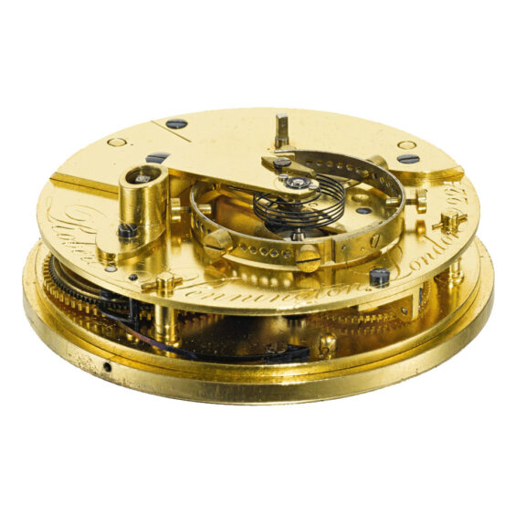 An English pocket chronometer in wooden deck box Circa 1811 An English pocket chronometer in wooden deck box Circa 1811