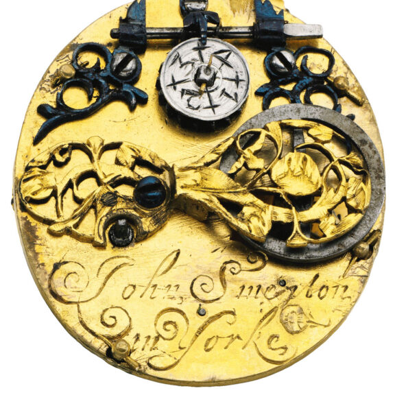 An English rare gilt-metal and rock crystal watch Circa 1640 An English rare gilt-metal and rock crystal watch Circa 1640