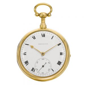 English gold dumb quarter repeating duplex watch Circa 1812