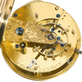 An English pocket chronometer with unusual seconds Circa 1818