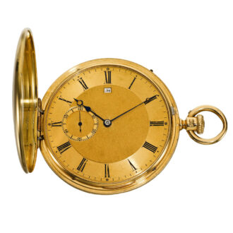 English gold early keyless winding duplex with date Circa 1848