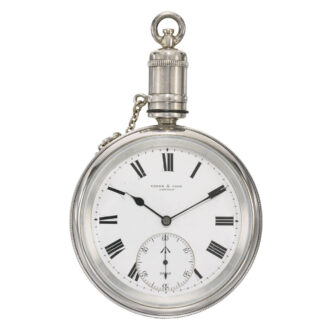 English explorer's watch with crown protection Circa 1893-1929