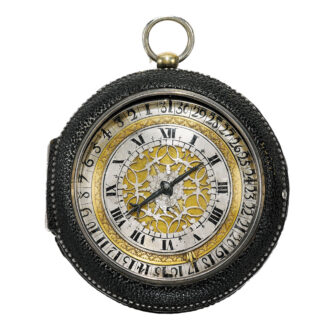 An English rare silver verge watch with date Circa 1665-1670
