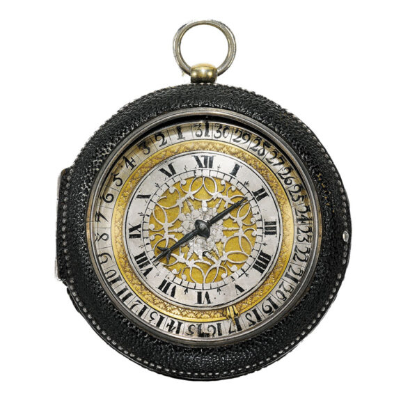 An English rare silver verge watch with date Circa 1665-1670 An English rare silver verge watch with date Circa 1665-1670
