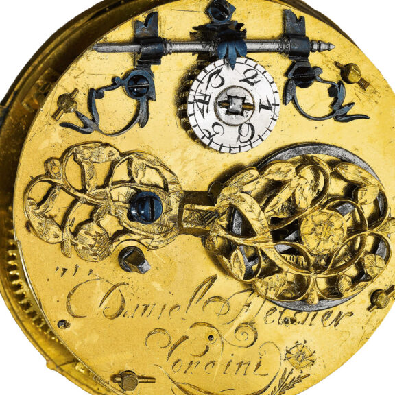 An English rare silver verge watch with date Circa 1665-1670 An English rare silver verge watch with date Circa 1665-1670