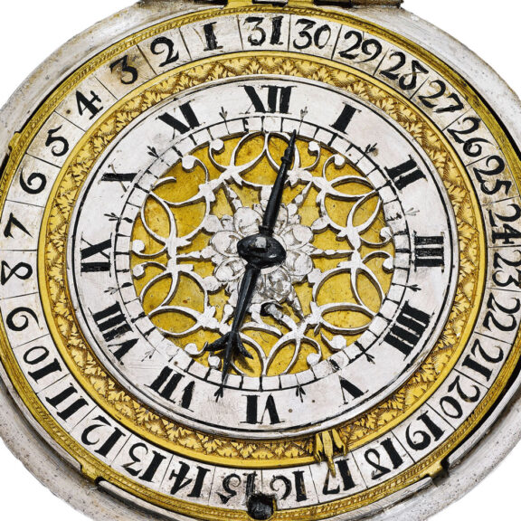 An English rare silver verge watch with date Circa 1665-1670 An English rare silver verge watch with date Circa 1665-1670