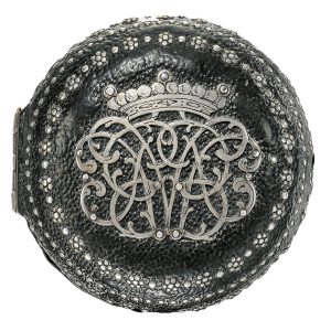 English pair cased verge with shagreen outer case Circa 1670