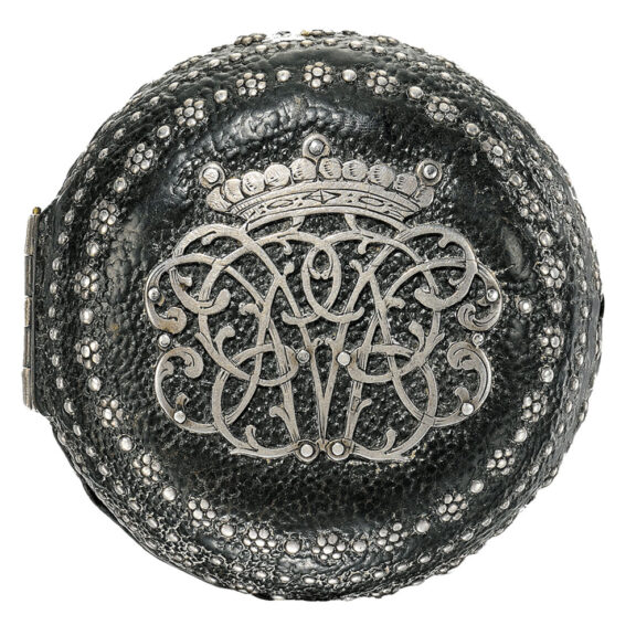 English pair cased verge with shagreen outer case Circa 1670
