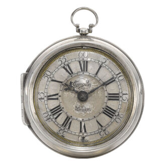 A fine silver English verge watch by Thomas Tompion Circa 1698