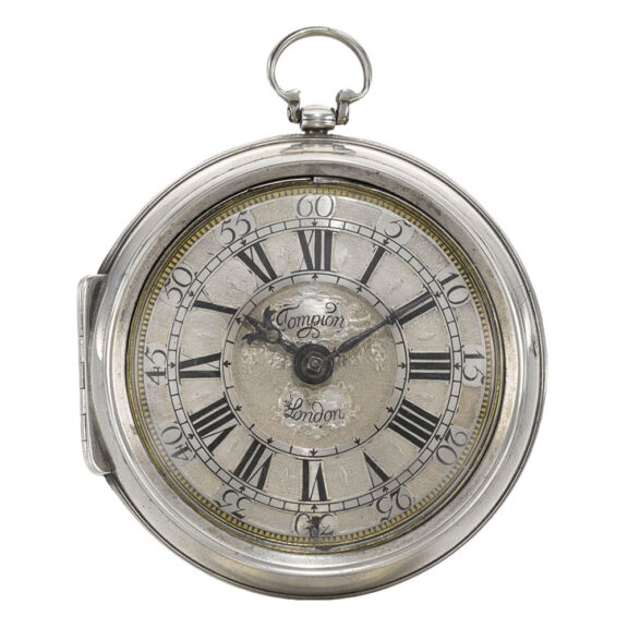 A fine silver English verge watch by Thomas Tompion Circa 1698