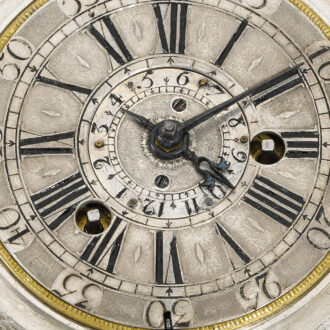 An English exceptionally rare silver verge alarm watch Circa 1698