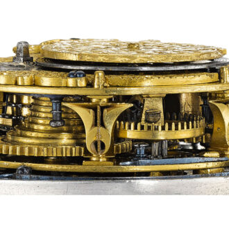 An English exceptionally rare silver verge alarm watch Circa 1698