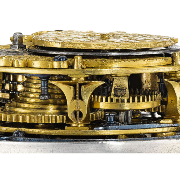An English exceptionally rare silver verge alarm watch Circa 1698 An English exceptionally rare silver verge alarm watch Circa 1698