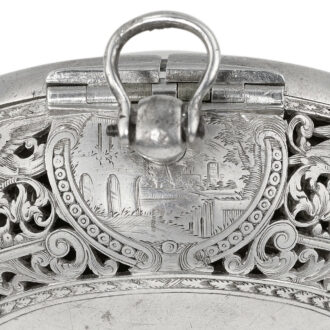 An English exceptionally rare silver verge alarm watch Circa 1698