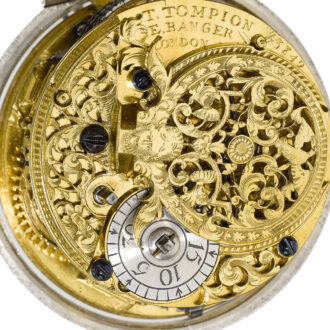 An English rare and extremely fine silver verge watch Circa 1704