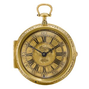 Important English gold quarter repeating verge Circa 1708-1709