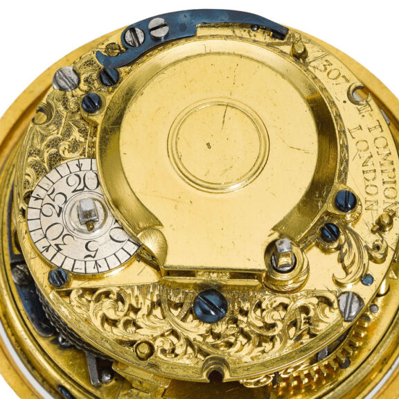 Important English gold quarter repeating verge Circa 1708-1709 Important English gold quarter repeating verge Circa 1708-1709