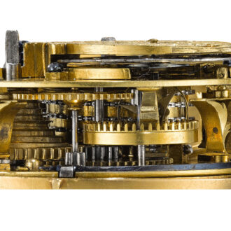 An English gold verge watch with replaced outer case Circa 1690