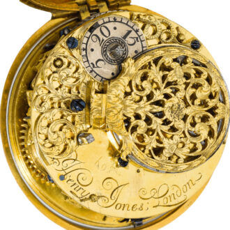 An English gold verge watch with replaced outer case Circa 1690
