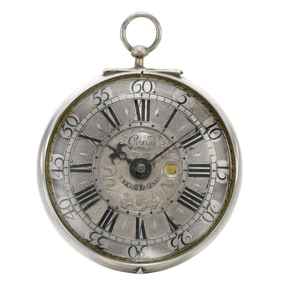 An exceptionally rare English very large 8-day verge Circa 1700 An exceptionally rare English very large 8-day verge Circa 1700