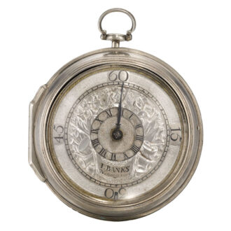 An English unusual verge watch with differential dial Circa 1705