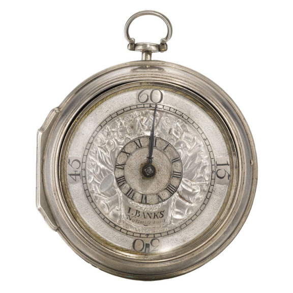 An English unusual verge watch with differential dial Circa 1705 An English unusual verge watch with differential dial Circa 1705
