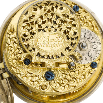 An English unusual verge watch with differential dial Circa 1705
