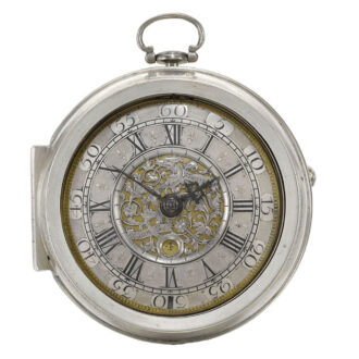 A fine early silver English pair cased verge watch Circa 1710