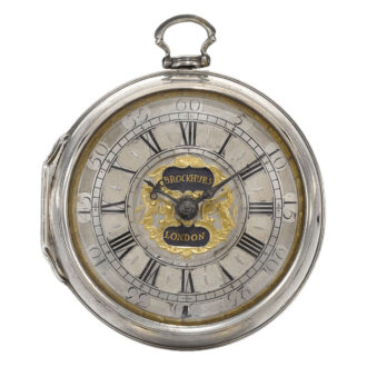 A fine early silver English single cased verge watch Circa 1710 A fine early silver English single cased verge watch Circa 1710
