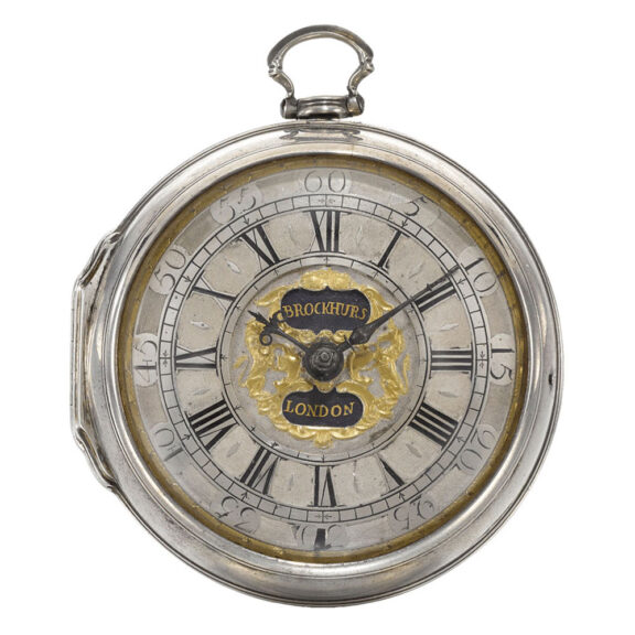 A fine early silver English single cased verge watch Circa 1710 A fine early silver English single cased verge watch Circa 1710