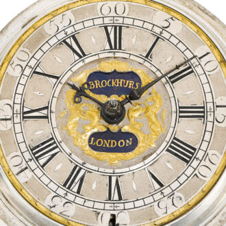 A fine early silver English single cased verge watch Circa 1710 A fine early silver English single cased verge watch Circa 1710