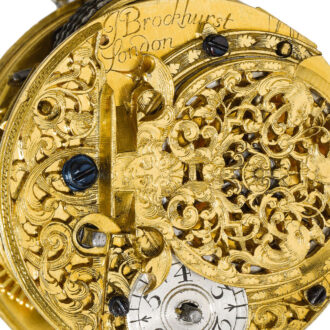 A fine early silver English single cased verge watch Circa 1710 A fine early silver English single cased verge watch Circa 1710