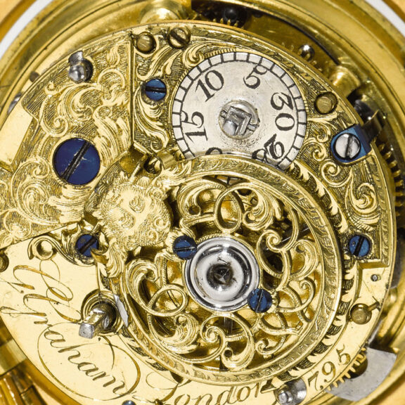 English quarter repeating watch by George Graham Circa 1739 English quarter repeating watch by George Graham Circa 1739