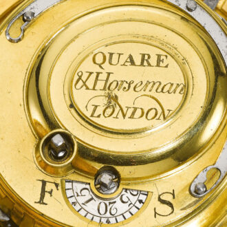 A fine gold English quarter repeating pair cased verge Circa 1719