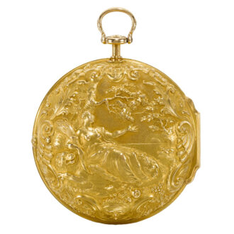 English fine and rare verge watch with repousse Circa 1737