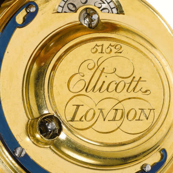 A very fine English gold repousse cylinder watch Circa 1763 A very fine English gold repousse cylinder watch Circa 1763