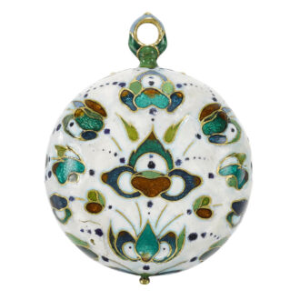 An English small gold and polychrome enamel watch Circa 1640