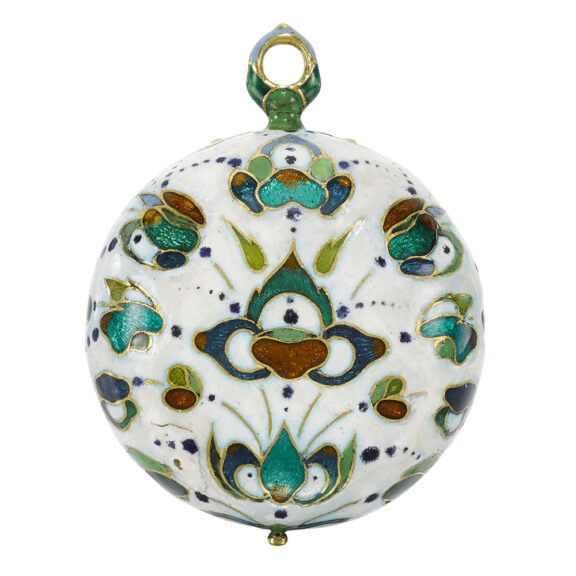 An English small gold and polychrome enamel watch Circa 1640 An English small gold and polychrome enamel watch Circa 1640
